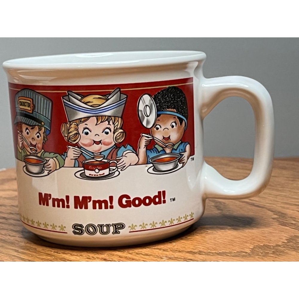 1993 Campbell Soup Mug Mm Mm Good by Westwood with Conductor, Nurse, Doctor,